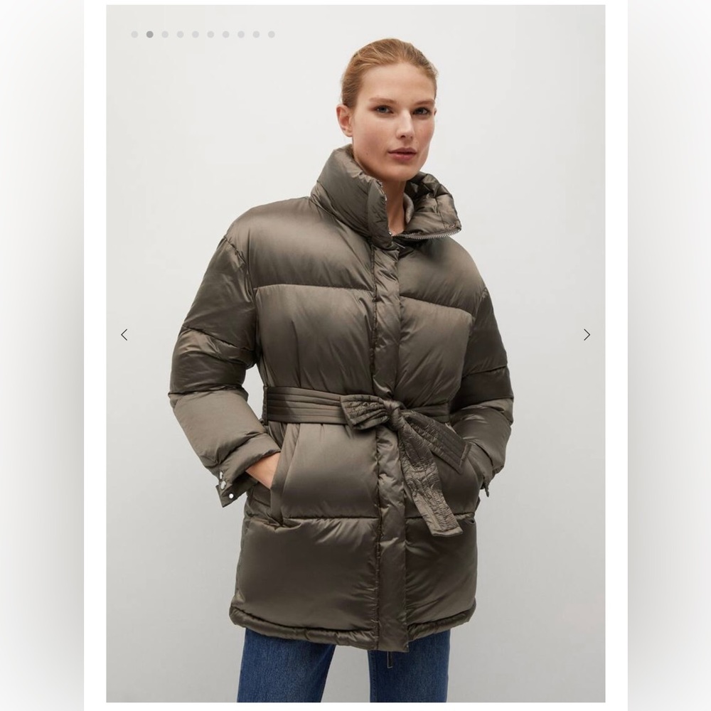 Quilted belted coat